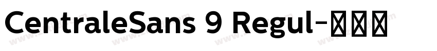 CentraleSans 9 Regul字体转换